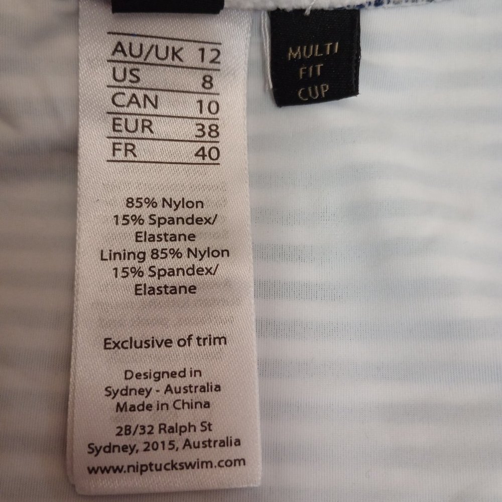 Nip Tuck Sorrento Stripe Joanne One Piece Swimsuit NWT Size 8 - Picture 9 of 10